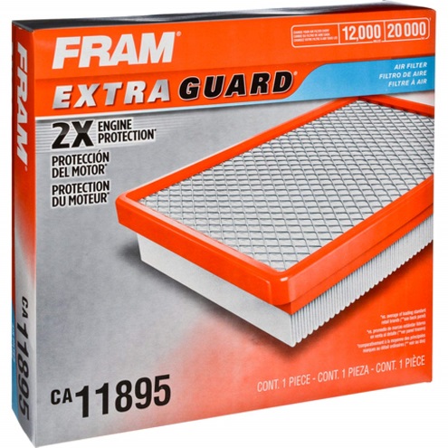 FRAM Extra Guard CA11895 汽车发动机 空气过滤芯，适合 2013-2022 Toyota 4.0L、4-6L 或 5.7L 发动机，原价$19.65，现仅售$14.88