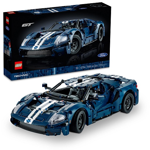 LEGO Technic 2022 Ford GT 42154 Car Model Kit for Adults to Build, Collectible Set, 1:12 Scale Supercar with Authentic Features, Gift Idea That Fuels Creativity and Imagination Only $95.99