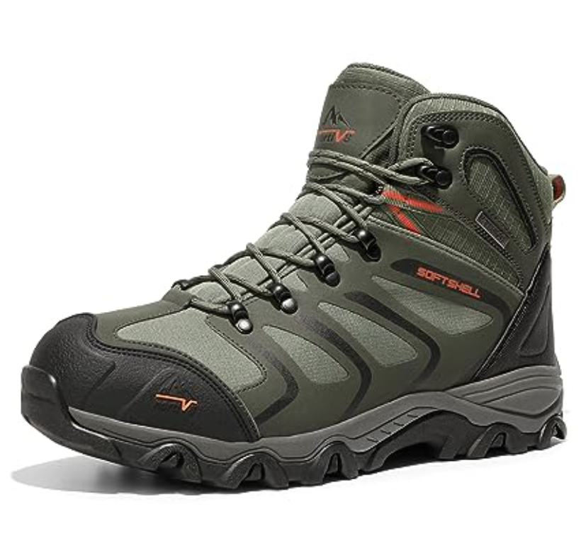 NORTIV 8 Men's Ankle High Waterproof Hiking Boots Outdoor Lightweight Shoes Trekking Trails Armadillo