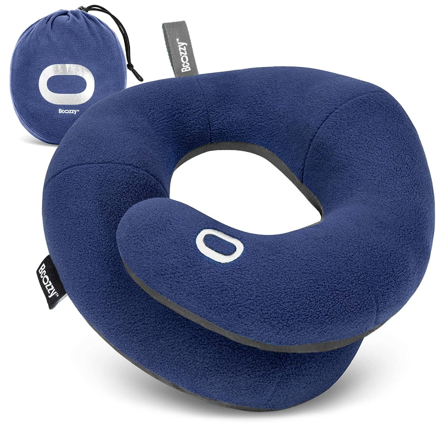 BCOZZY 舒适旅行颈枕, 适用于长途飞行、开车、或在家，全方位支撑头颈和下巴，任何睡姿都行，现仅售  $43.97 （27% off）免运费！
