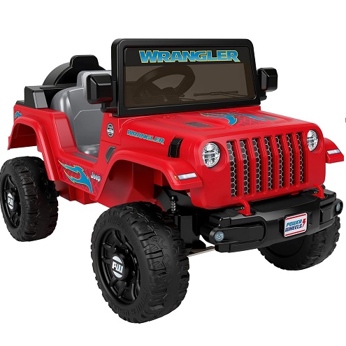 Power Wheels Jeep Wrangler Toddler Ride-On Toy with Driving Sounds, Multi-Terrain Traction, Seats 1, Red, Ages 2+ Years, only $115.99