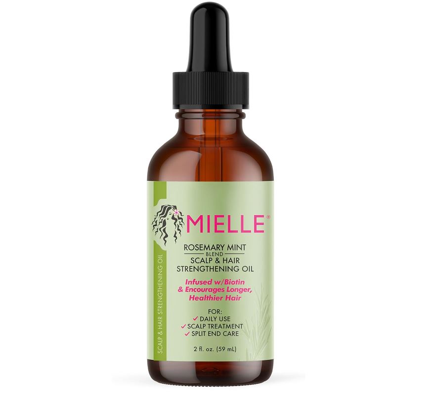 Mielle Organics 迷迭香薄荷油，可強化發質、防止分叉、減少頭皮屑，2 盎司，僅售$8.48 免運費！