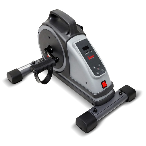 Sunny Health & Fitness Mini Exercise Bike Gray Motorized, List Price is $199.99, Now Only $137.3, You Save $62.69