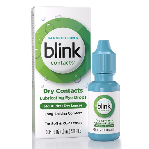 Blink Contacts  隐形眼镜的润滑滴眼液，0.34 oz，现点击coupon后仅售$3.21，免运费！