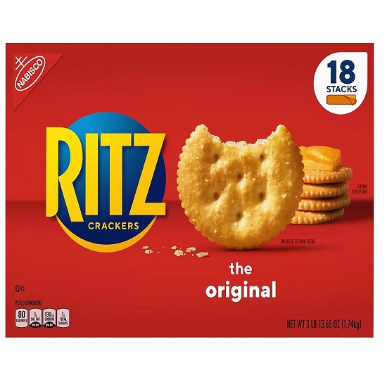 RITZ 經典餅乾，61.65 oz， 現僅售$7.98