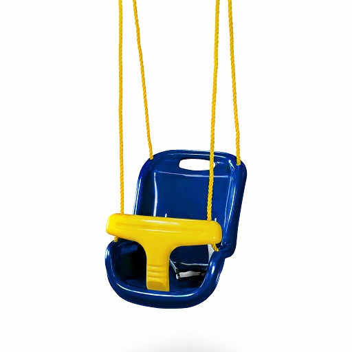 Swing-N-Slide WS 4001-B Plastic Infant Swing with Nylon Rope Swing Set Attachment, Blue w/Yellow, Only $25.48