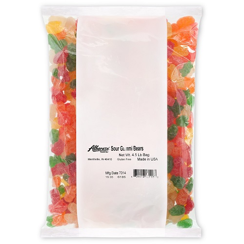 Albanese World's Best Sour Gummi Bears, 4.5lbs of Candy Sour Bears 4.5 Pound, Now Only $10.06