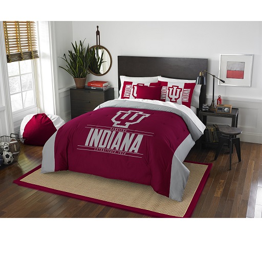 Northwest NCAA Unisex Comforter and Sham Set Indiana Hoosiers Full/Queen Modern Take, List Price is $99.95, Now Only $24.42, You Save $75.53
