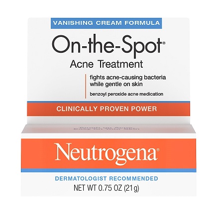 Neutrogena On-The-Spot Acne Treatment Gel with Benzoyl Peroxide - Gentle Face Acne Medicine for Acne Prone Skin, 0.75 oz, List Price is $11.99, Now Only $3.92