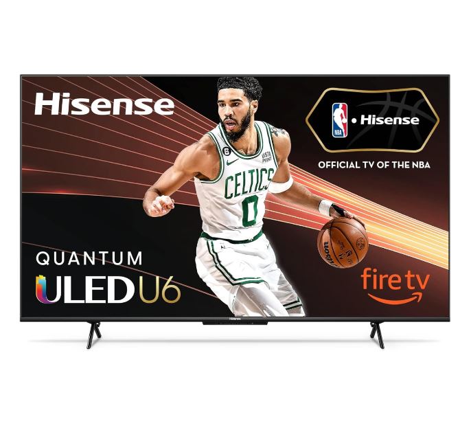 限時特價！海信 75 英寸 U6HF 系列 ULED 4K 超高清智能Fire TV (75U6HF)，支持600 尼特杜比視界、遊戲模式 Plus VRR、HDR 10+等，現僅售$629.99