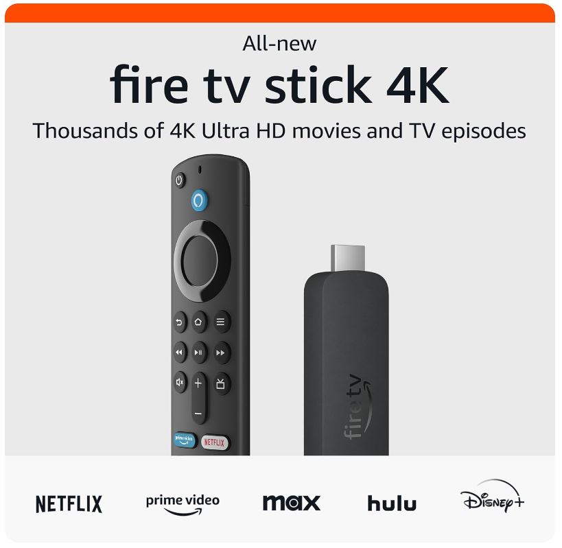 限时特价，史低！Amazon Fire TV Stick 4K 电视棒，原价$49.99，折上折后仅售$24.99