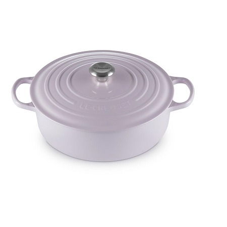 Le Creuset Enameled Cast Iron Signature Round Wide Dutch Oven, 6.75 qt., Shallot, List Price is $430, Now Only $222.72, You Save $207.28