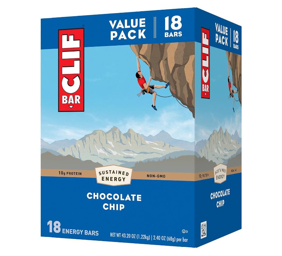 限時特價！CLIF BAR 巧克力燕麥能量棒 18支，現僅售$16.95, 免運費！