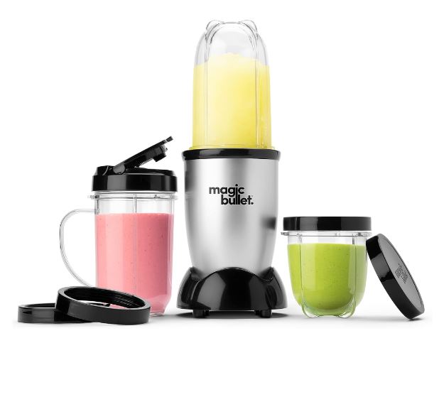 Magic Bullet Blender, Small, Silver, 11 Piece Set, Only $36.99