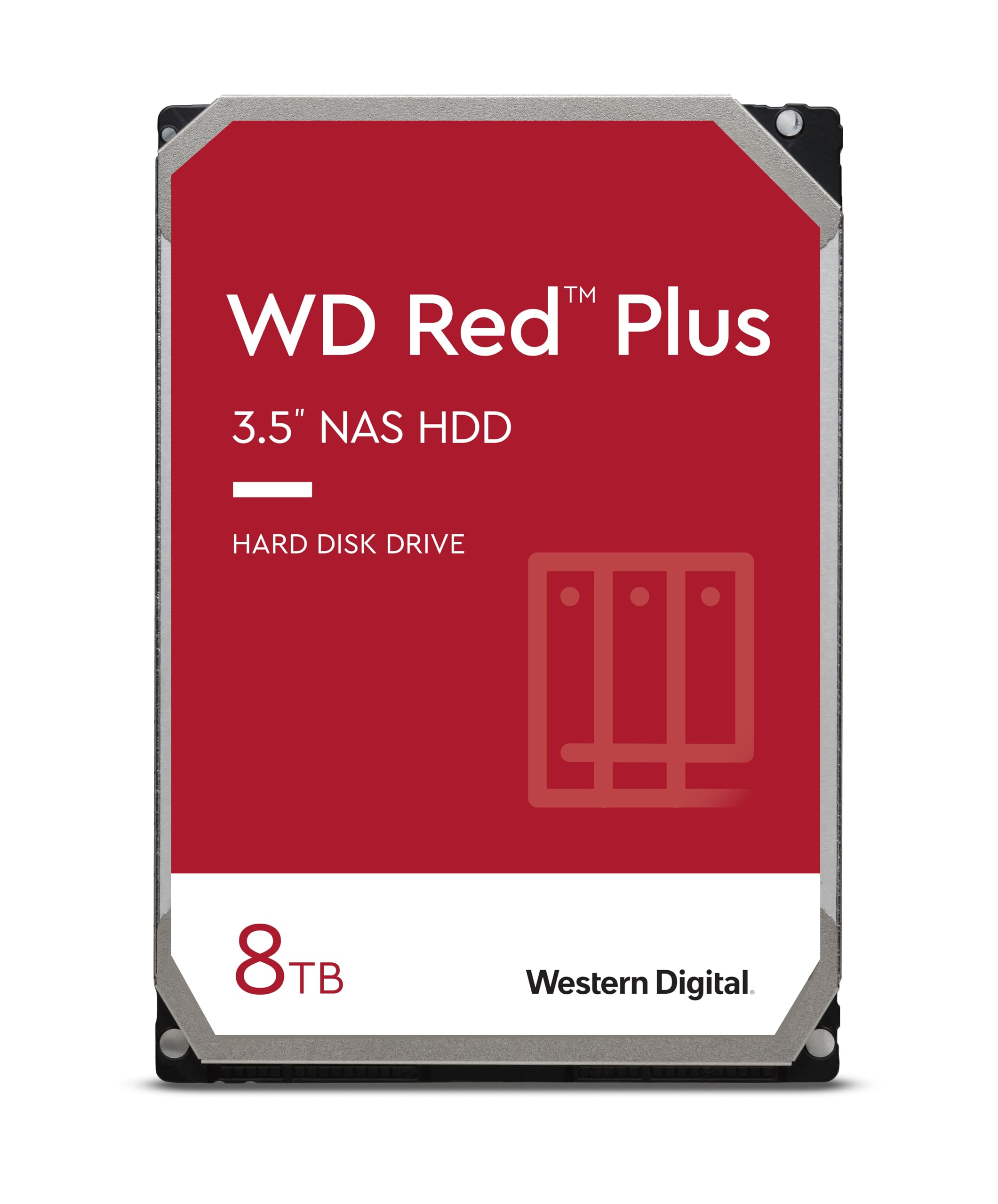 WD西数 Red Plus 8TB NAS 3.5寸硬盘，红色款，原价$189.99，现仅售$159.99，免运费