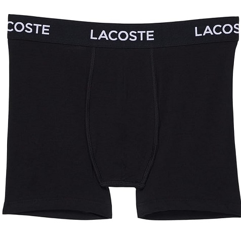 史低价！Lacoste鳄鱼 男士 平角短裤5条装，原价$64.50，现仅售$32.36，免运费！