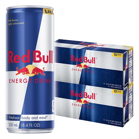 Red Bull 紅牛能量型飲料， 8.4盎司/罐，共24罐，現點擊coupon后僅售 $24.53，免運費！