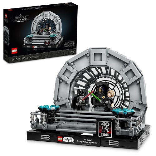 LEGO Star Wars Emperor’s Throne Room Diorama 75352 Building Set for Adults, Classic Star Wars Collectible for Display with Darth Vader Minifigure, Fun Birthday Gift for Men and Women, Only $79.99