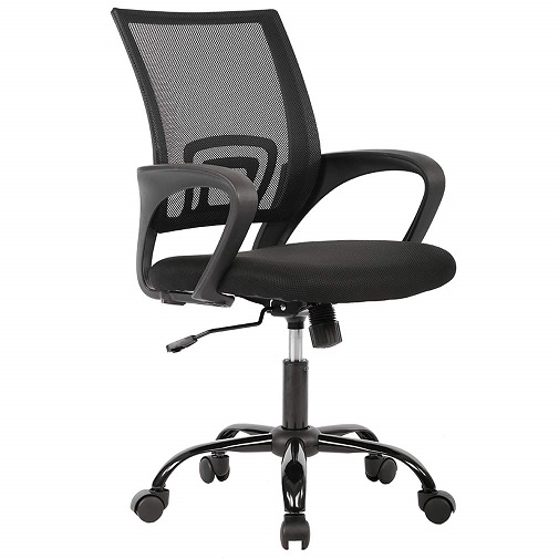Home Office Chair Ergonomic Desk Chair Mesh Computer Chair with Lumbar Support Armrest Executive Rolling Swivel Adjustable Mid Back Task Chair for Women Adults,  Only $35.99