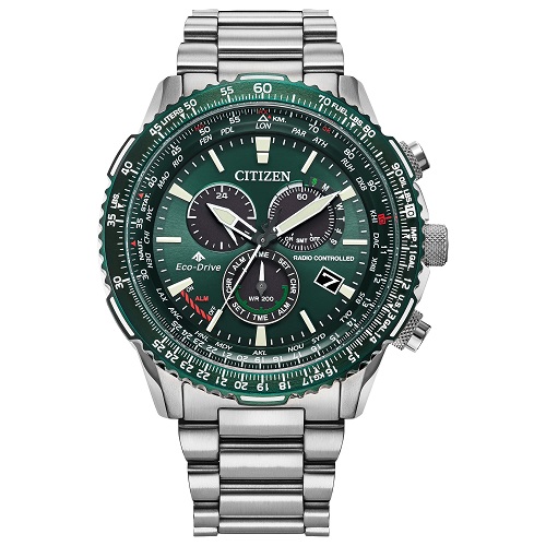 Citizen Men's Promaster Air Eco-Drive Pilot Chronograph Watch, Atomic Timekeeping Technology, 12/24 Hour Time, Power Reserve Indicator, Luminous Hands and Markers,  Only $393.6