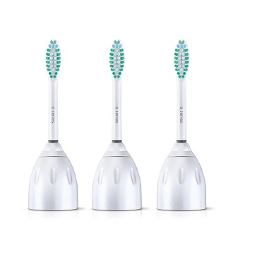 Philips Sonicare Genuine E-Series Replacement Toothbrush Heads, 3 Brush Heads, White, HX7023/64 3 count (Pack of 1) White, List Price is $16.96, Now Only $12.34