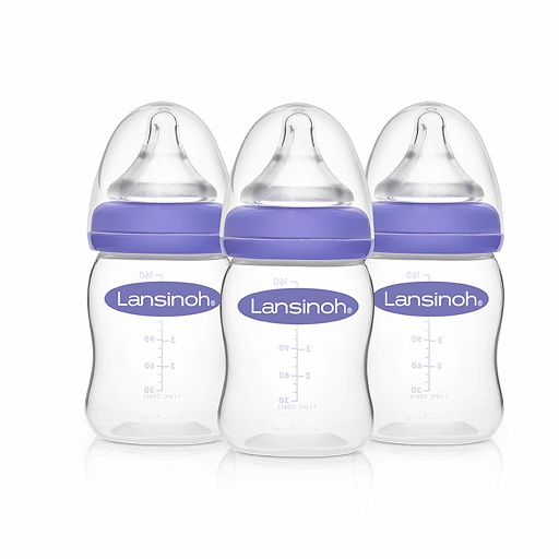 Lansinoh Anti-Colic Baby Bottles for Breastfeeding Babies, 5 Ounces, 3 Count, Includes 3 Slow Flow Nipples, Size S 5 Ounce,3 Count, List Price is $19.99, Now Only $14.53
