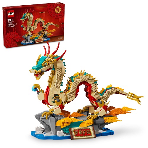 LEGO Spring Festival Auspicious Dragon Buildable Figure, Dragon Toy Building Set, Great Spring Festival Decoration or Unique Gift for Boys and Girls Ages 10 and Up, 80112,  Only $89.99