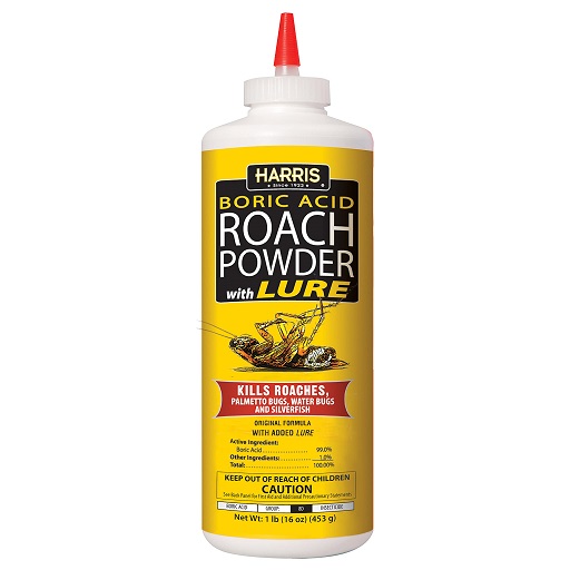 HARRIS Boric Acid Roach and Silverfish Killer Powder w/Lure for Insects (16oz), Now Only $6.46
