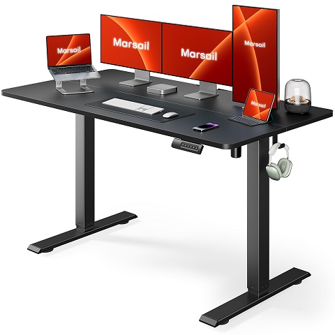 史低价！Marsail 高度可调节 学习/办公/电脑桌，55 x 24 吋，原价$159.99，现仅售$119.59，免运费！不同颜色和尺寸可选！