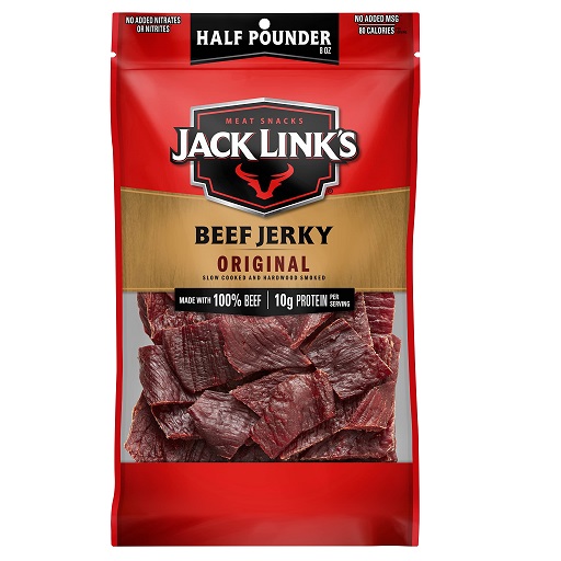 史低价！Jack Link's Beef Jerky, Original原味牛肉干，8 oz，现点击coupon和自动折扣后仅售$4.99，免运费
