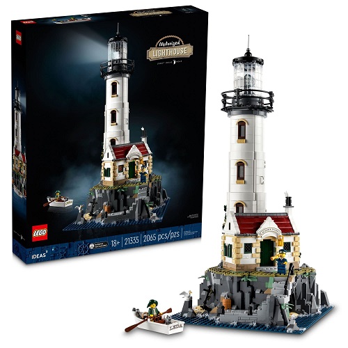 LEGO Ideas Motorized Lighthouse 21335 Adult Model Building Kit, Complete with Rotating Lights, Quaint Cottage and a Mysterious Cave, Creative Gift Idea, Now Only $299.95