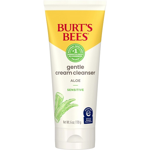 Burt's Bees Gentle Cream Cleanser with Aloe for Sensitive Skin, 98.9% Natural Origin, 6 Ounces, List Price is $9.99, Now Only $4.75
