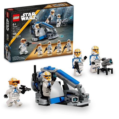 LEGO Star Wars 332nd Ahsoka’s Clone Trooper Battle Pack 75359 Building Toy Set with 4 Star Wars Figures Including Clone Captain Vaughn, Only $15.99
