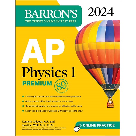 史低价！《Barron's 2024 AP Physics 1 考试备考书》，原价$29.99，现仅售$15.69