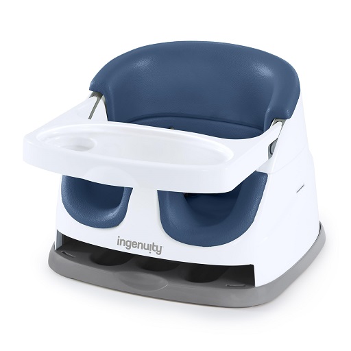 Ingenuity Baby Base 2-in-1 Booster Feeding and Floor Seat with Self-Storing Tray - Night Sky, List Price is $34.99, Now Only $24.49