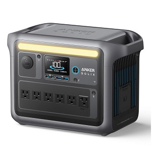 Anker SOLIX C1000 Portable Power Station, 1800W (Peak 2400W) Solar Generator, Full Charge in 58 Min, 1056wh LiFePO4 Battery for Home Backup, Power Outages, and Outdoor Camping Only $499.00,