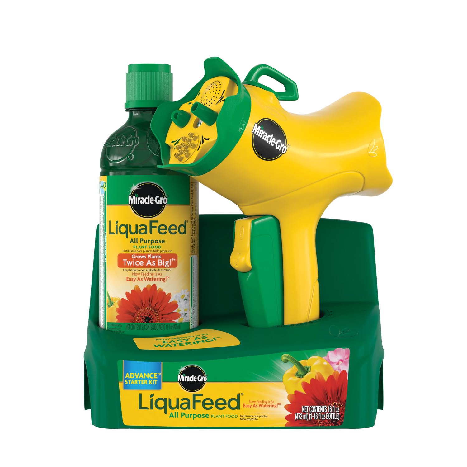 Miracle-Gro LiquaFeed All Purpose Plant Food Advance Starter Kit, One Bottle of Plant Fertilizer and One Feeder, List Price is $19.49, Now Only $8.74, You Save $10.75