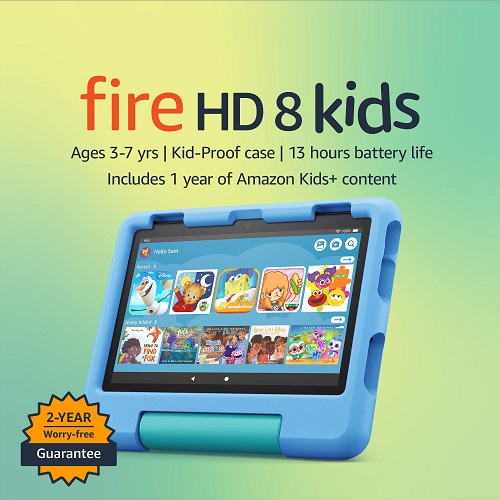 仅限Prime会员！Fire HD 8 儿童专用平板电脑，64GB，原价$179.99，现仅售$79.99，免运费！