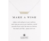 Dogeared | Sterling Silver Make A Wish Luck Word項鏈