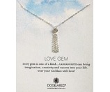 Dogeared | 'Love Gem' Tassel Chain Pendant项链