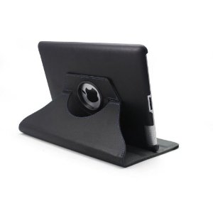 kdLinks Genuine Leather 360 Degrees Rotating Multi-Angel Stand Smart Cover Case for Apple iPad 2 with Wake/Sleep Capability (Black) $28.79 