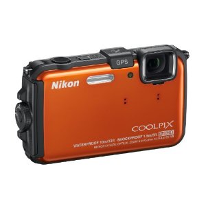 Nikon COOLPIX AW100 16 MP CMOS Waterproof Digital Camera with GPS and Full HD 1080p Video $199.99