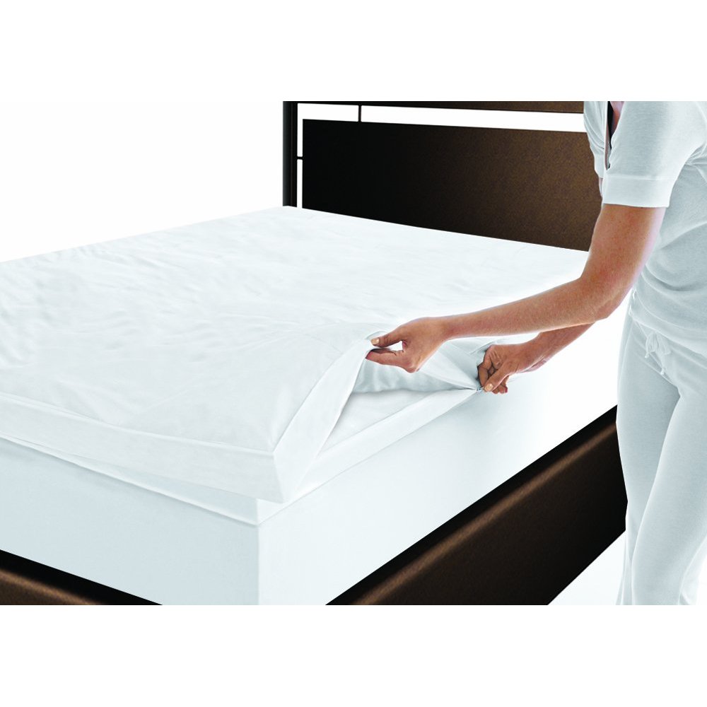 Sleep Innovations Memory Foam Topper Cotton Cover and Bedskirt $105.49 
