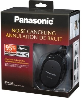 Panasonic RP-HC720-K Over Ear Headphones Noise Canceling 95% $75.99