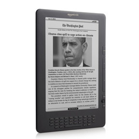 還有貨，歷史新低！培養讀書習慣的最佳利器：Amazon Kindle DX 9.7寸閱讀器 (免費3G) $169免運費