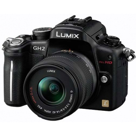 Panasonic Lumix DMC-GH2 16.05 MP Live MOS Interchangeable Lens Camera with 3-inch Free-Angle Touch Screen LCD and 14-42mm Hybrid Lens - Black $749.00