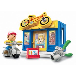 Fisher-Price Handy Manny Construction Bicycle Shop Playpacks  $4