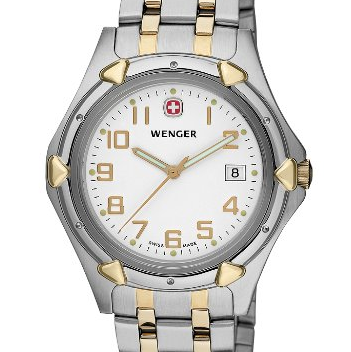Wenger Men's 73116 Standard Issue XL White Dial Two-Tone Bracelet Watch $60.19 (78%off) & FREE Shipping