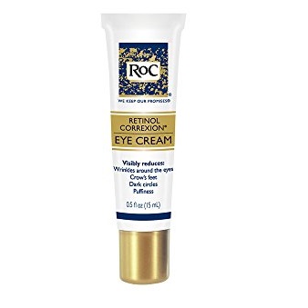 RoC Retinol Correxion Under Eye Cream for Dark Circles & Puffiness, Daily Wrinkle Cream, Anti Aging Line Smoothing Skin Care Treatment 0.5 oz, only $14.23
