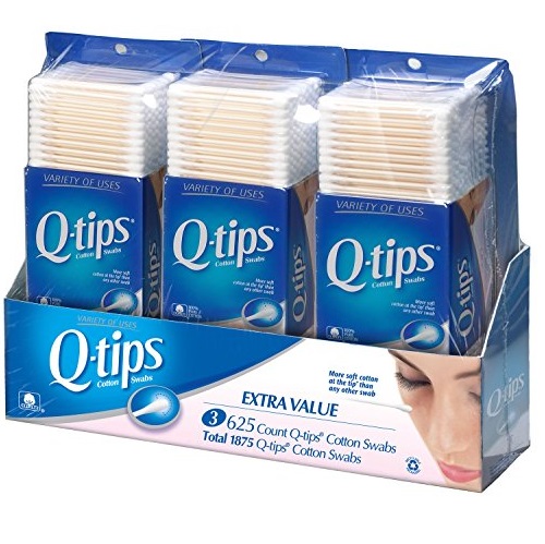 Q-tips Cotton Swabs, Club Pack 625 ct, Pack of 3, only $7.14, free shipping after clipping coupon and using SS